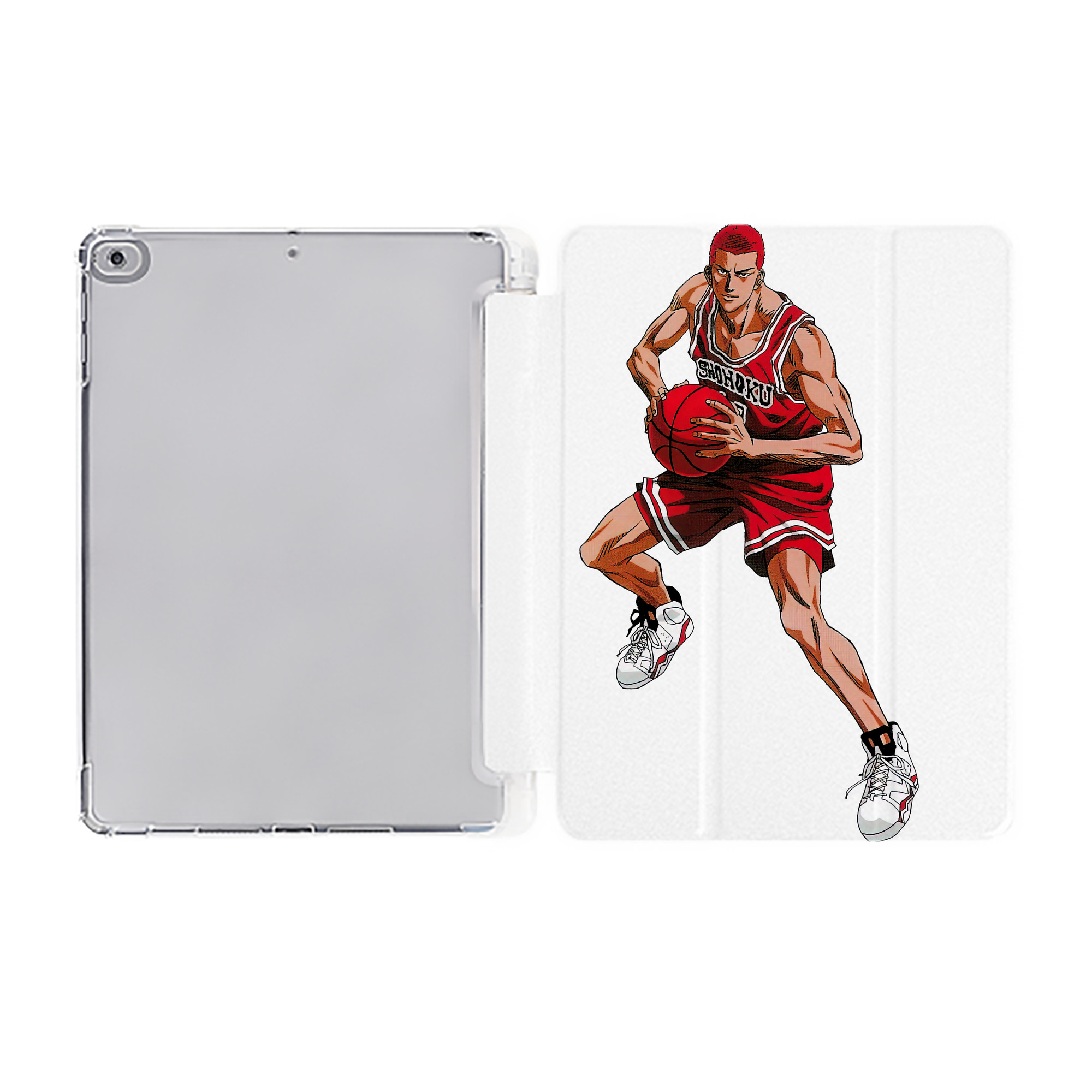 （画像用） SLAM DUNK／スラムダンク IPad ケース ペン収納付き 三つ折りスタンド PUレザー×シリコン 対応機種9.5/10.5/10.9インチ